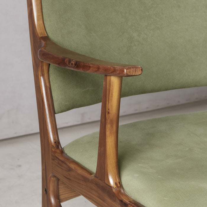 Fred Arm Chair - Green Canvas