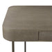 Dove Faux Shagreen / Brushed Pewter
